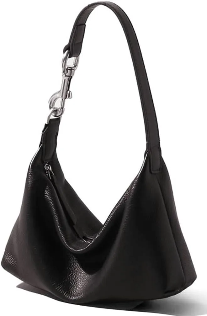 Slouchy PU Leather Crescent Hobo Bags Women Underarm Crossbody Purse Satchels Shoulder Bag Trendy Tote Handbag 2025