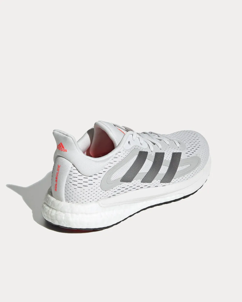 SolarGlide 4 ST Crystal White / Halo Silver / Solar Red Running Shoes