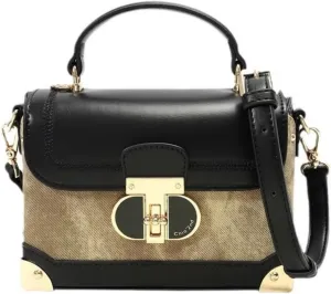 Square Box Bags for Women Trendy Shoulder Purse Top-Handle Tote Handbag Cute Satchels for Daily Use