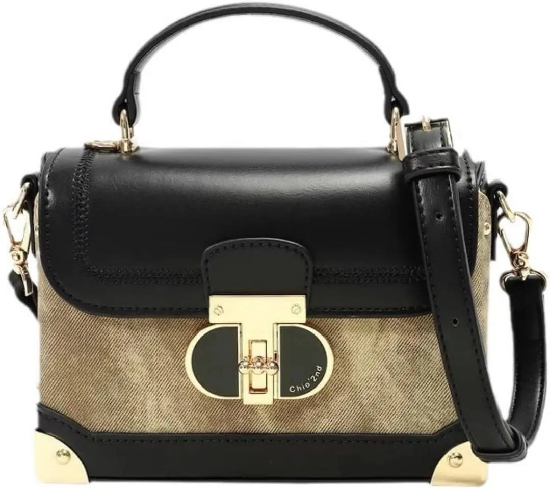 Square Box Bags for Women Trendy Shoulder Purse Top-Handle Tote Handbag Cute Satchels for Daily Use