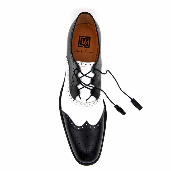 Stephen Lace Up Shoes - Black/White
