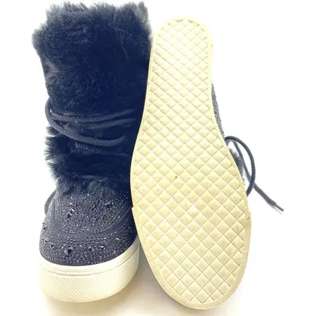 Steve Madden Womens Becoming Black Ankle Boots Shoes Size 9.5