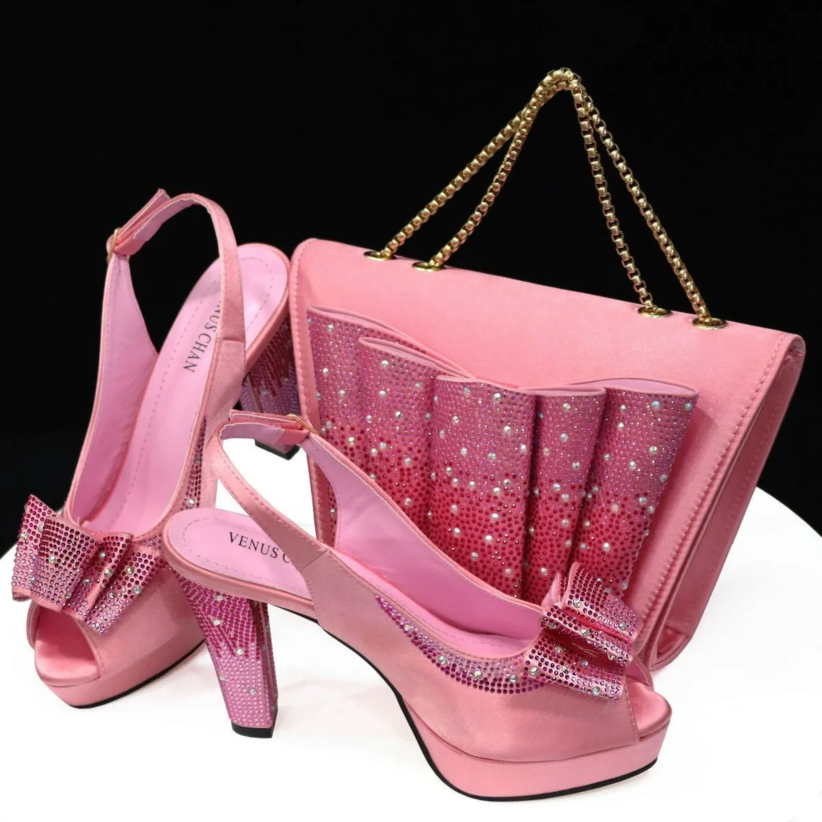 Style Harmony: Italian Shoes & Bag Set for Weddings, Parties
