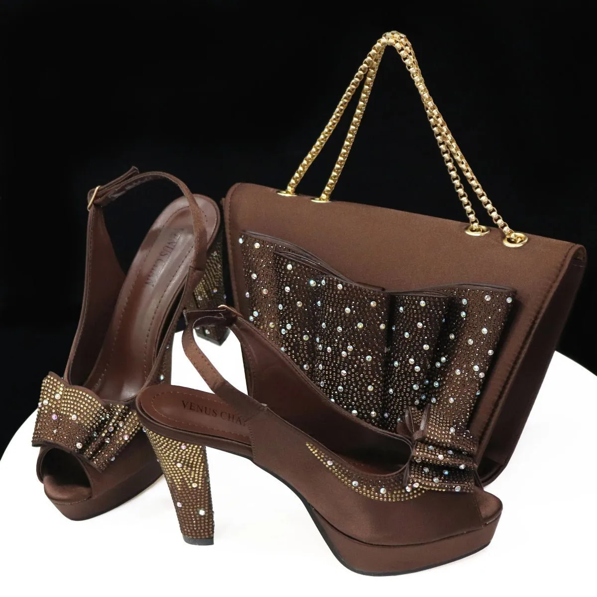Style Harmony: Italian Shoes & Bag Set for Weddings, Parties