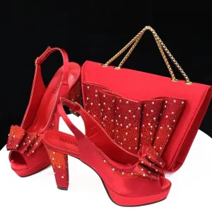 Style Harmony: Italian Shoes & Bag Set for Weddings, Parties