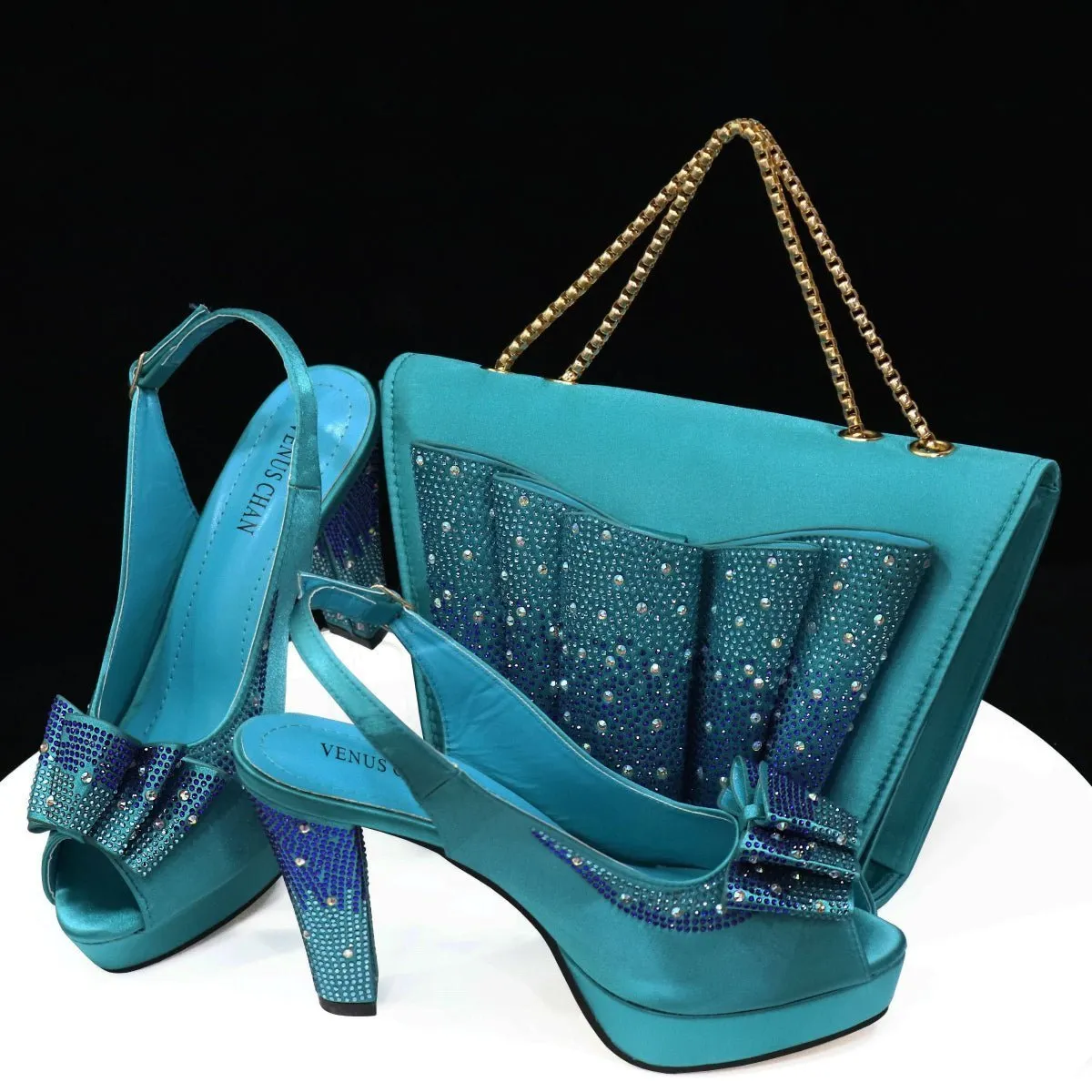 Style Harmony: Italian Shoes & Bag Set for Weddings, Parties