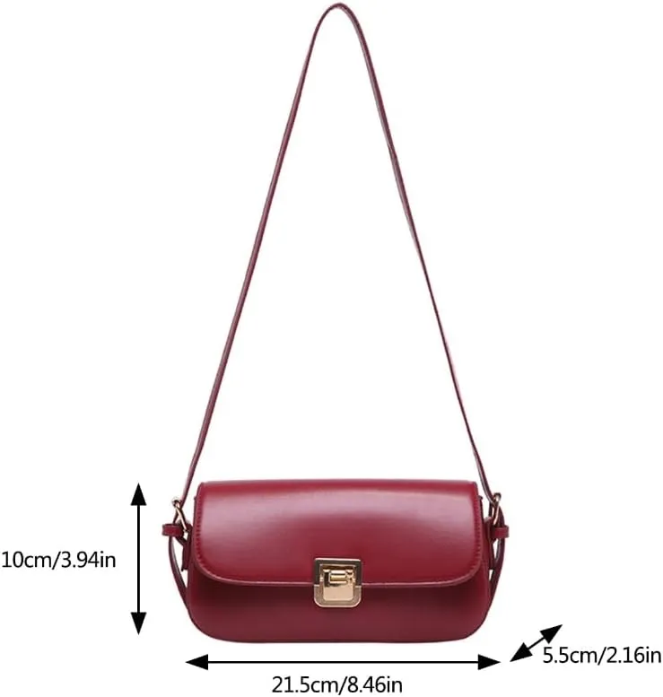 Stylish Handbag Shoulder Bags PU Leather Underarm Purse Women's Satchel Purse Suitable for Various Occasion