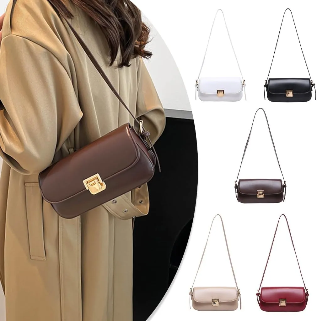 Stylish Handbag Shoulder Bags PU Leather Underarm Purse Women's Satchel Purse Suitable for Various Occasion