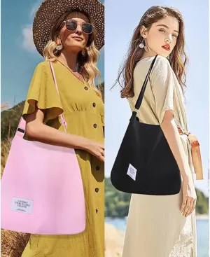 Stylish Women's Casual Canvas Shoulder Bag  Spacious, Versatile, and Fashionable Multiple Color Options for Everyday Chic