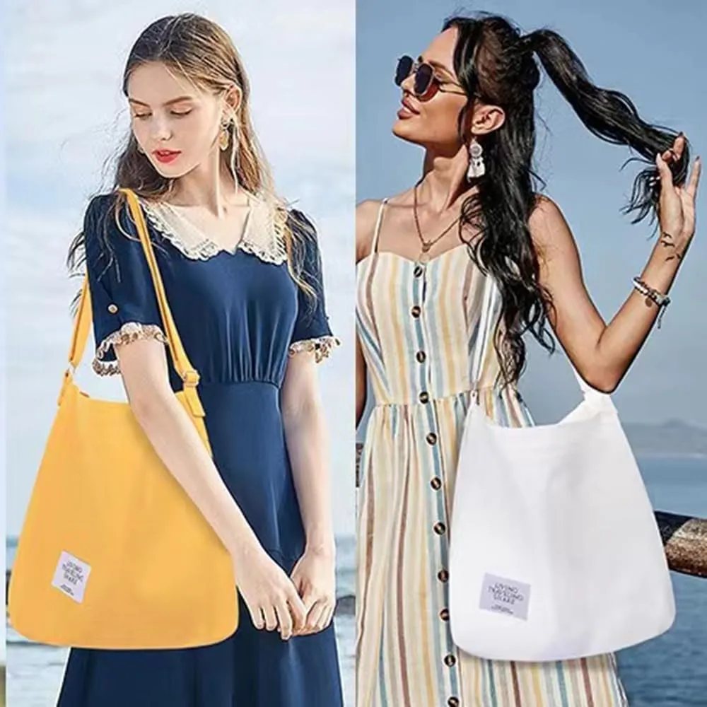 Stylish Women's Casual Canvas Shoulder Bag  Spacious, Versatile, and Fashionable Multiple Color Options for Everyday Chic