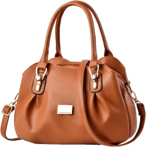 Stylish Womens Handbags Small Vegan Leather Tote Bags Crossbody Shoulder Purse Top Handle Satchels with Multi Pockets