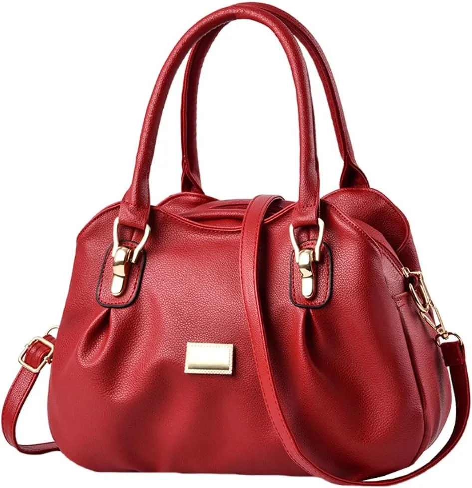 Stylish Womens Handbags Small Vegan Leather Tote Bags Crossbody Shoulder Purse Top Handle Satchels with Multi Pockets