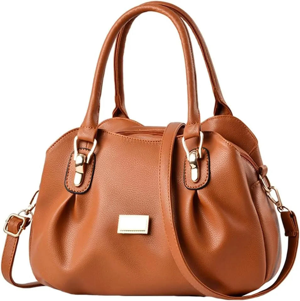Stylish Womens Handbags Small Vegan Leather Tote Bags Crossbody Shoulder Purse Top Handle Satchels with Multi Pockets