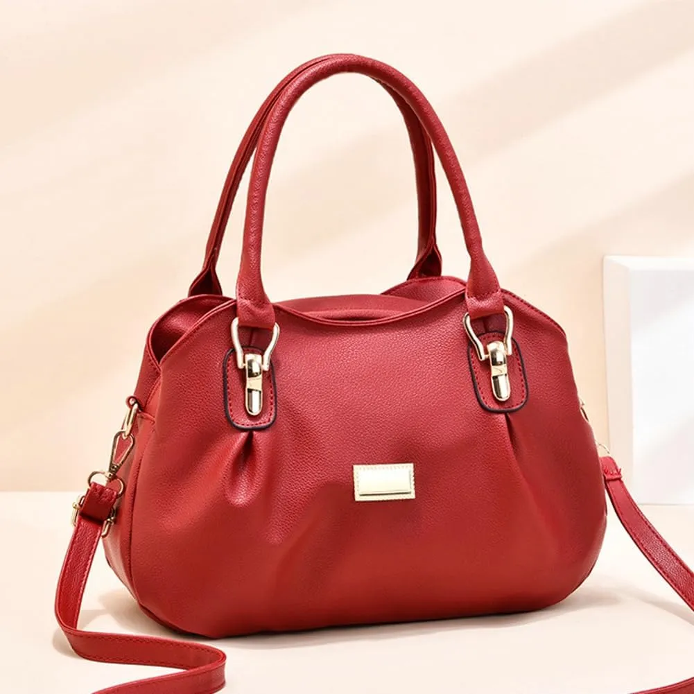 Stylish Womens Handbags Small Vegan Leather Tote Bags Crossbody Shoulder Purse Top Handle Satchels with Multi Pockets