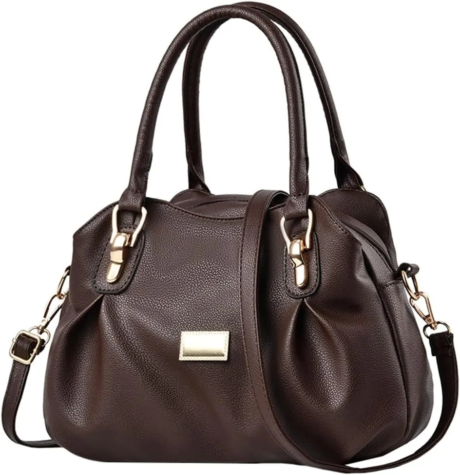 Stylish Womens Handbags Small Vegan Leather Tote Bags Crossbody Shoulder Purse Top Handle Satchels with Multi Pockets