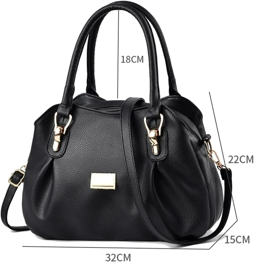Stylish Womens Handbags Small Vegan Leather Tote Bags Crossbody Shoulder Purse Top Handle Satchels with Multi Pockets