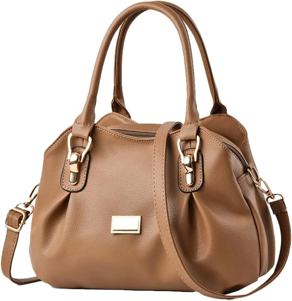 Stylish Womens Handbags Small Vegan Leather Tote Bags Crossbody Shoulder Purse Top Handle Satchels with Multi Pockets