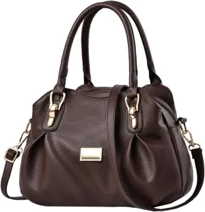 Stylish Womens Handbags Small Vegan Leather Tote Bags Crossbody Shoulder Purse Top Handle Satchels with Multi Pockets