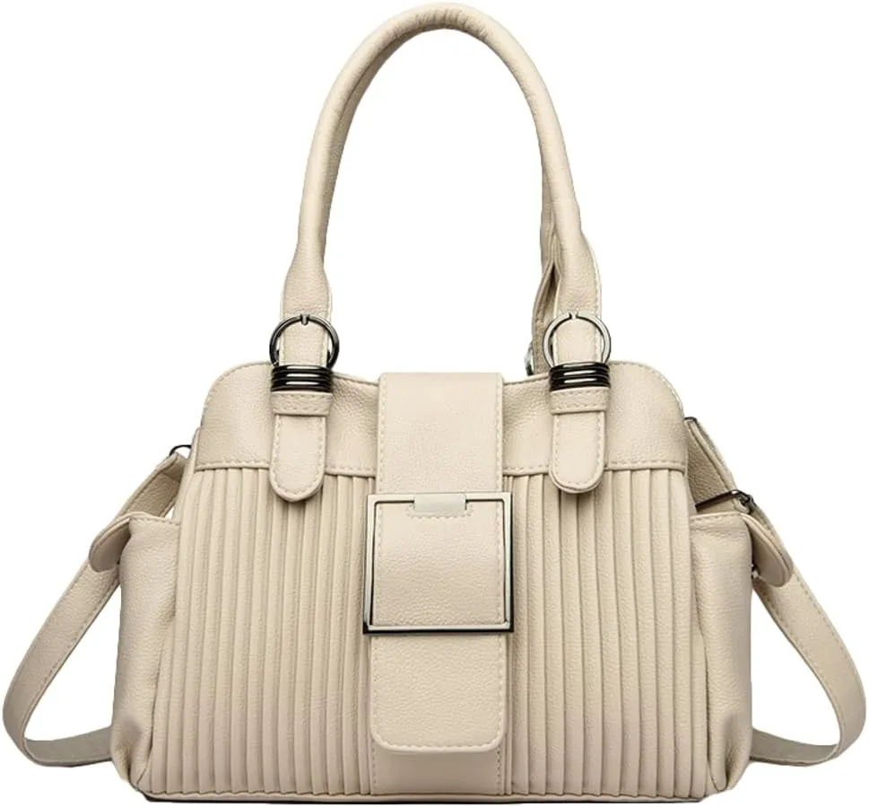 Stylish Womens Soft Handbags Large Vegan Leather Tote Bags Crossbody Shoulder Purse Top Handle Satchels 2025