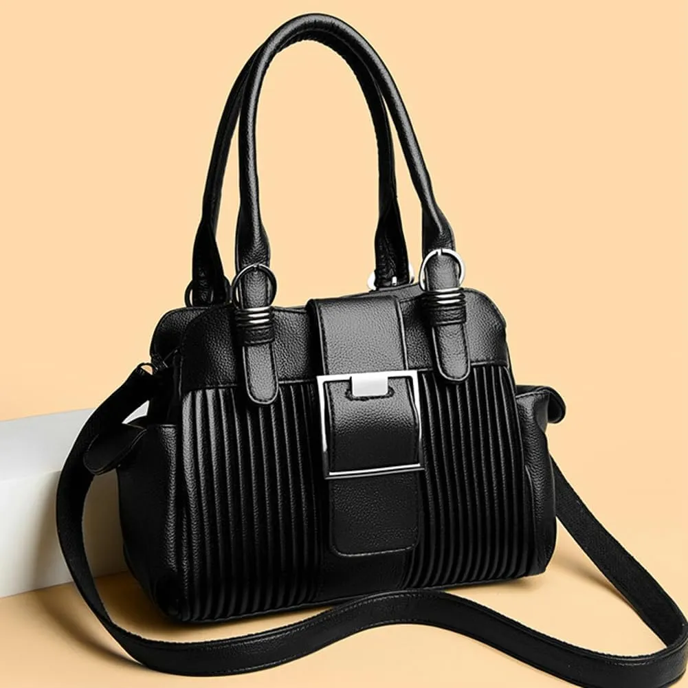 Stylish Womens Soft Handbags Large Vegan Leather Tote Bags Crossbody Shoulder Purse Top Handle Satchels 2025