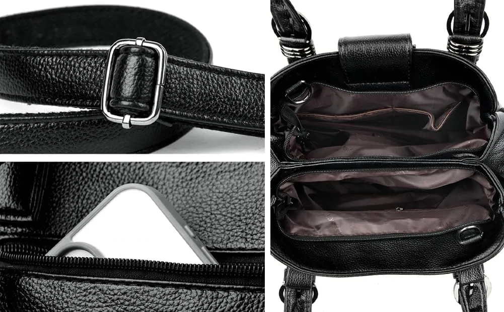 Stylish Womens Soft Handbags Large Vegan Leather Tote Bags Crossbody Shoulder Purse Top Handle Satchels 2025
