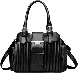 Stylish Womens Soft Handbags Large Vegan Leather Tote Bags Crossbody Shoulder Purse Top Handle Satchels 2025