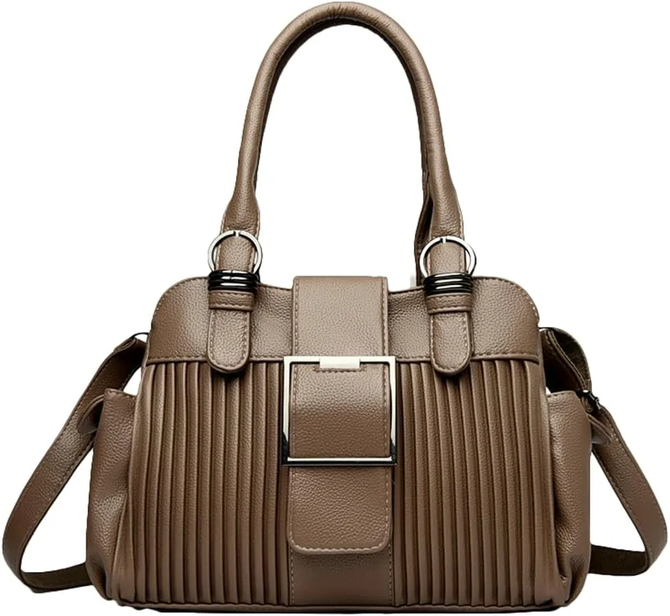 Stylish Womens Soft Handbags Large Vegan Leather Tote Bags Crossbody Shoulder Purse Top Handle Satchels 2025