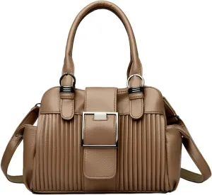 Stylish Womens Soft Handbags Large Vegan Leather Tote Bags Crossbody Shoulder Purse Top Handle Satchels 2025