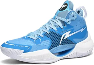 SUKKCCNO Men's Shock Absorption, Wear-Resistant and Luminous Basketball Shoes, Teenagers' Breathable Sneakers, Breathable and Comfortable