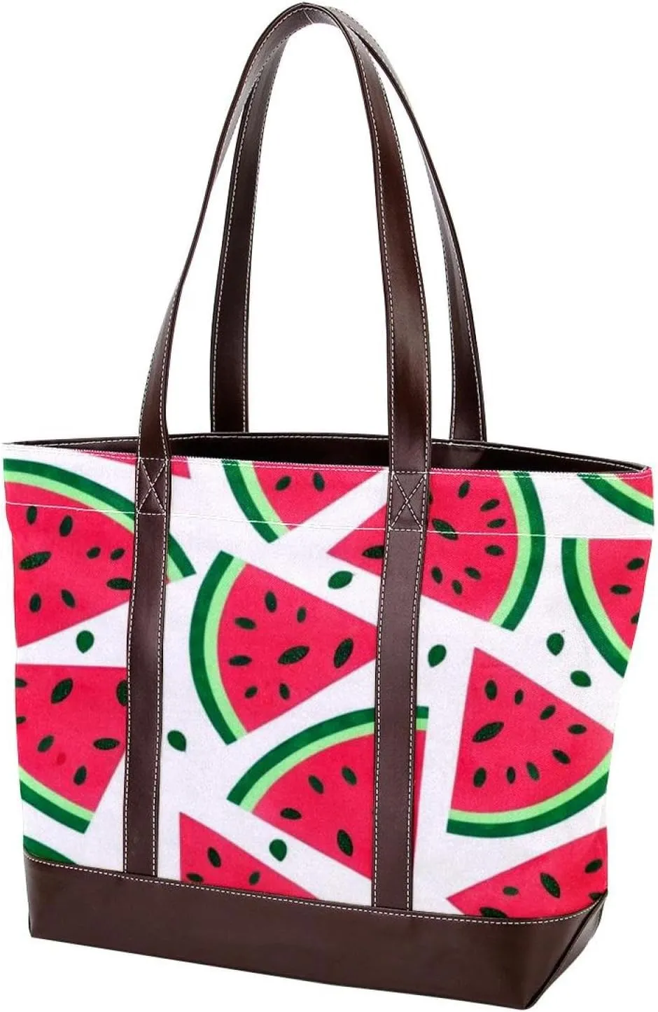 Summer Fruit-1126 Tote Bags Durable Leather Canvas Purses and Handbags for Women Top Handle Shoulder Satchel Hobo Bags