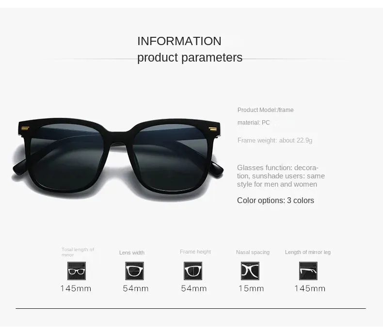 Summer Square Sunglasses for Lady Fashion Trendy Style Sun Glasses Vintage Shades Goggles UV400 Protection Streetwear Eyewear