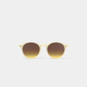 Sunglasses Round D in Glossy Ivory