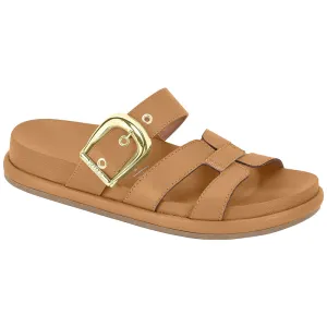 Tan Slide Sandals