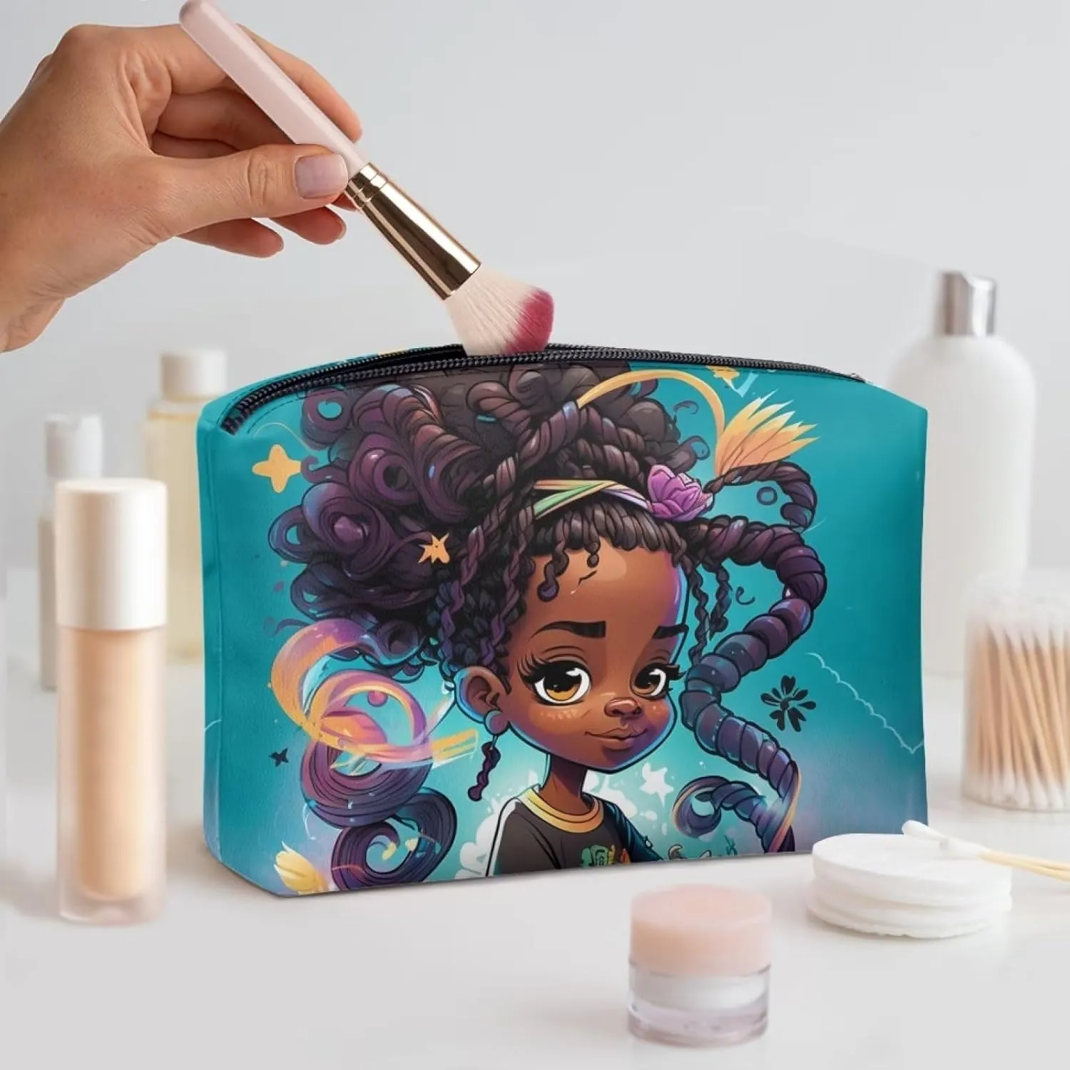 TODIYADDU Clutches for Women Evening Womens Travel Toiletry Bag Makeup Organizer Bag Travel Handbag Storage Organizer Gifts