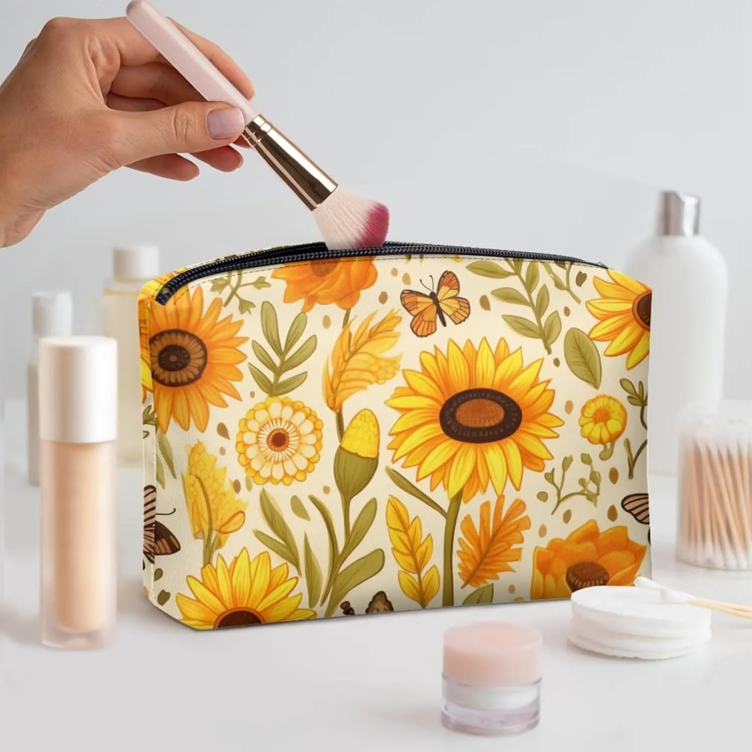 TODIYADDU Clutches for Women Evening Womens Travel Toiletry Bag Makeup Organizer Bag Travel Handbag Storage Organizer Gifts