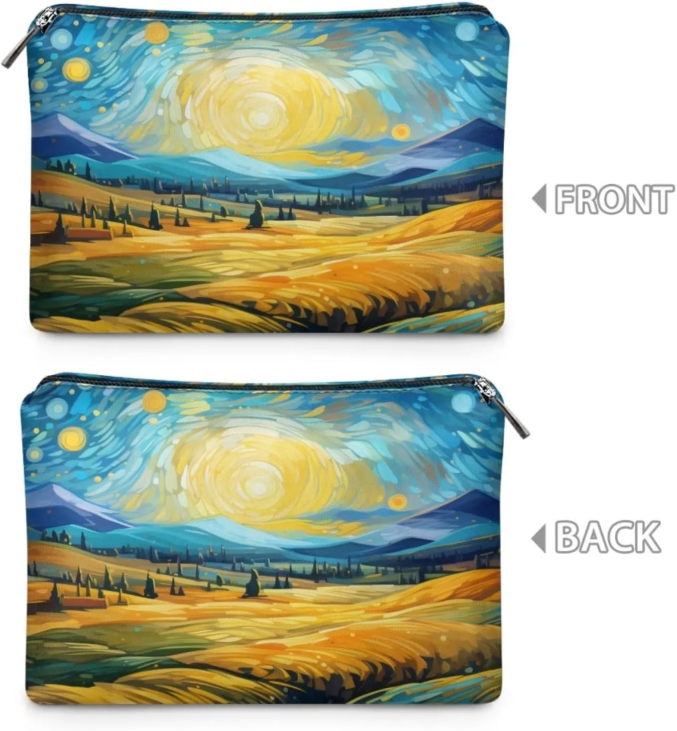 TODIYADDU Clutches for Women Wedding Makeup Organizer Bag Travel Skin Care Bag Makeup Pouch for Purse Handbag Storage Gifts