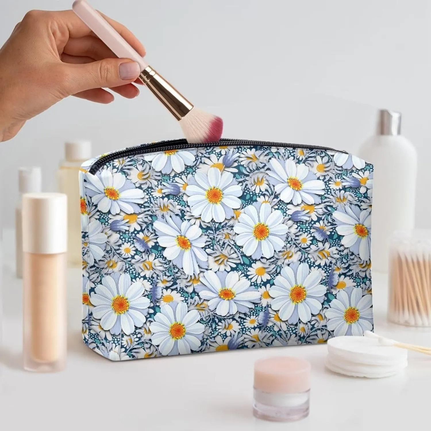 TODIYADDU Clutches for Women Wedding Makeup Organizer Bag Travel Skin Care Bag Makeup Pouch for Purse Handbag Storage Gifts