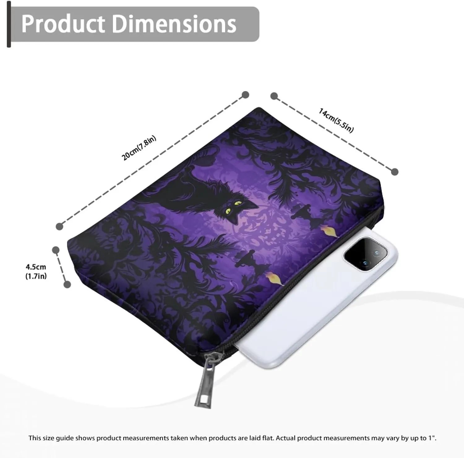 TODIYADDU Clutches for Women Wedding Makeup Organizer Bag Travel Skin Care Bag Makeup Pouch for Purse Handbag Storage Gifts