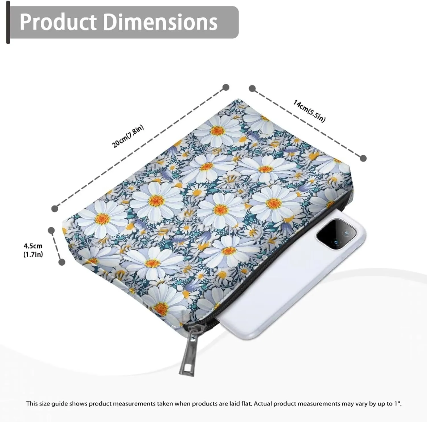 TODIYADDU Clutches for Women Wedding Makeup Organizer Bag Travel Skin Care Bag Makeup Pouch for Purse Handbag Storage Gifts