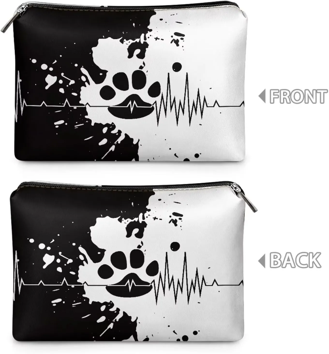 TODIYADDU Women Clutch Purse Evening Small Makeup Organizer Bag Travel Leather Toiletry Bag Clutches for Wedding and Party