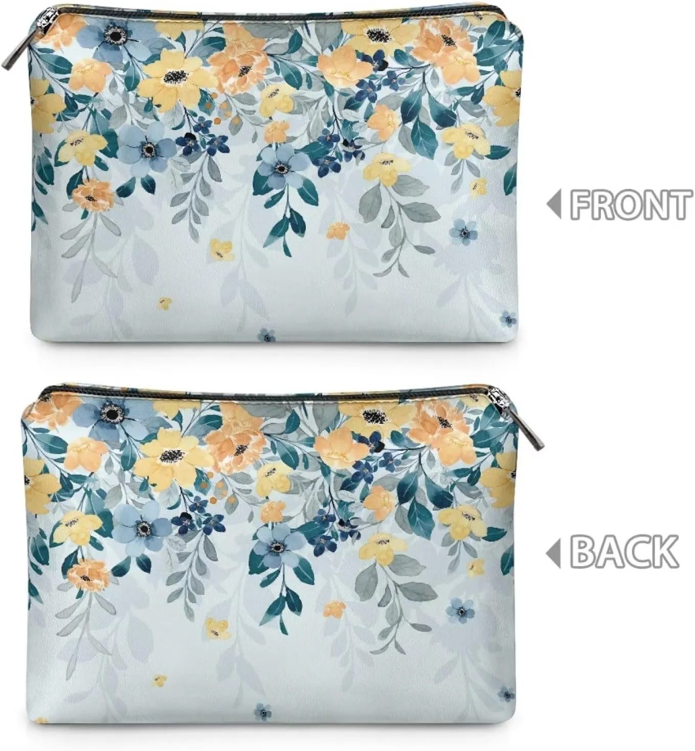 TODIYADDU Women Clutch Purse Evening Small Makeup Organizer Bag Travel Leather Toiletry Bag Clutches for Wedding and Party