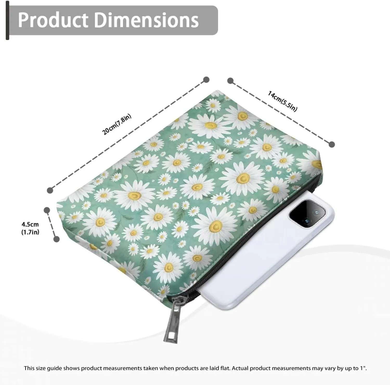 TODIYADDU Women Clutch Purse Evening Small Makeup Organizer Bag Travel Leather Toiletry Bag Clutches for Wedding and Party