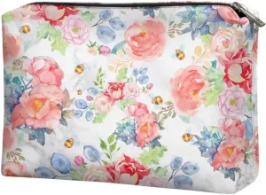 TODIYADDU Women Clutch Purse Evening Small Makeup Organizer Bag Travel Leather Toiletry Bag Clutches for Wedding and Party