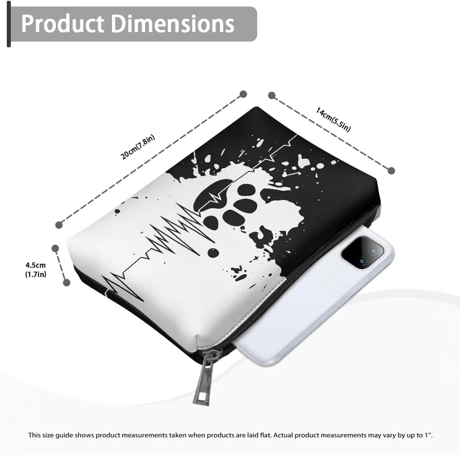 TODIYADDU Women Clutch Purse Evening Small Makeup Organizer Bag Travel Leather Toiletry Bag Clutches for Wedding and Party