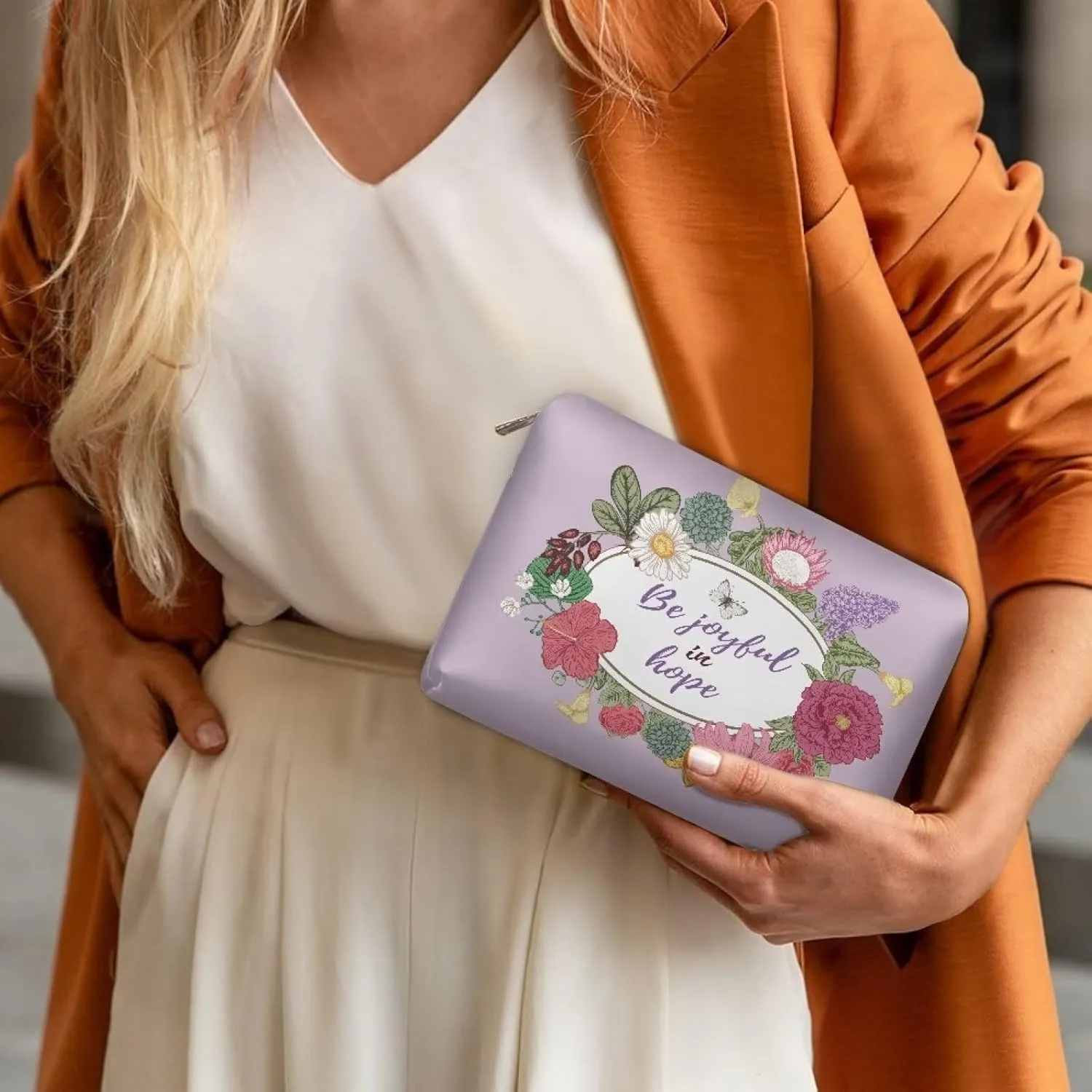 TODIYADDU Women Clutch Purse Evening Small Makeup Organizer Bag Travel Leather Toiletry Bag Clutches for Wedding and Party