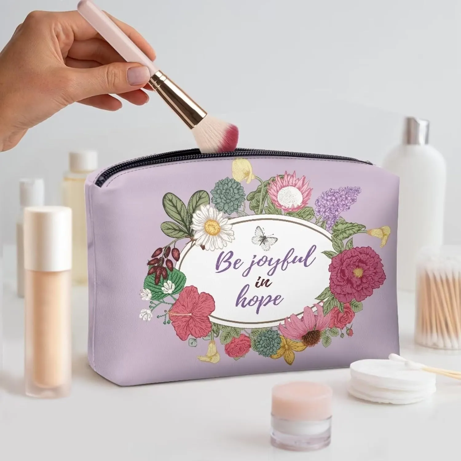 TODIYADDU Women Clutch Purse Evening Small Makeup Organizer Bag Travel Leather Toiletry Bag Clutches for Wedding and Party