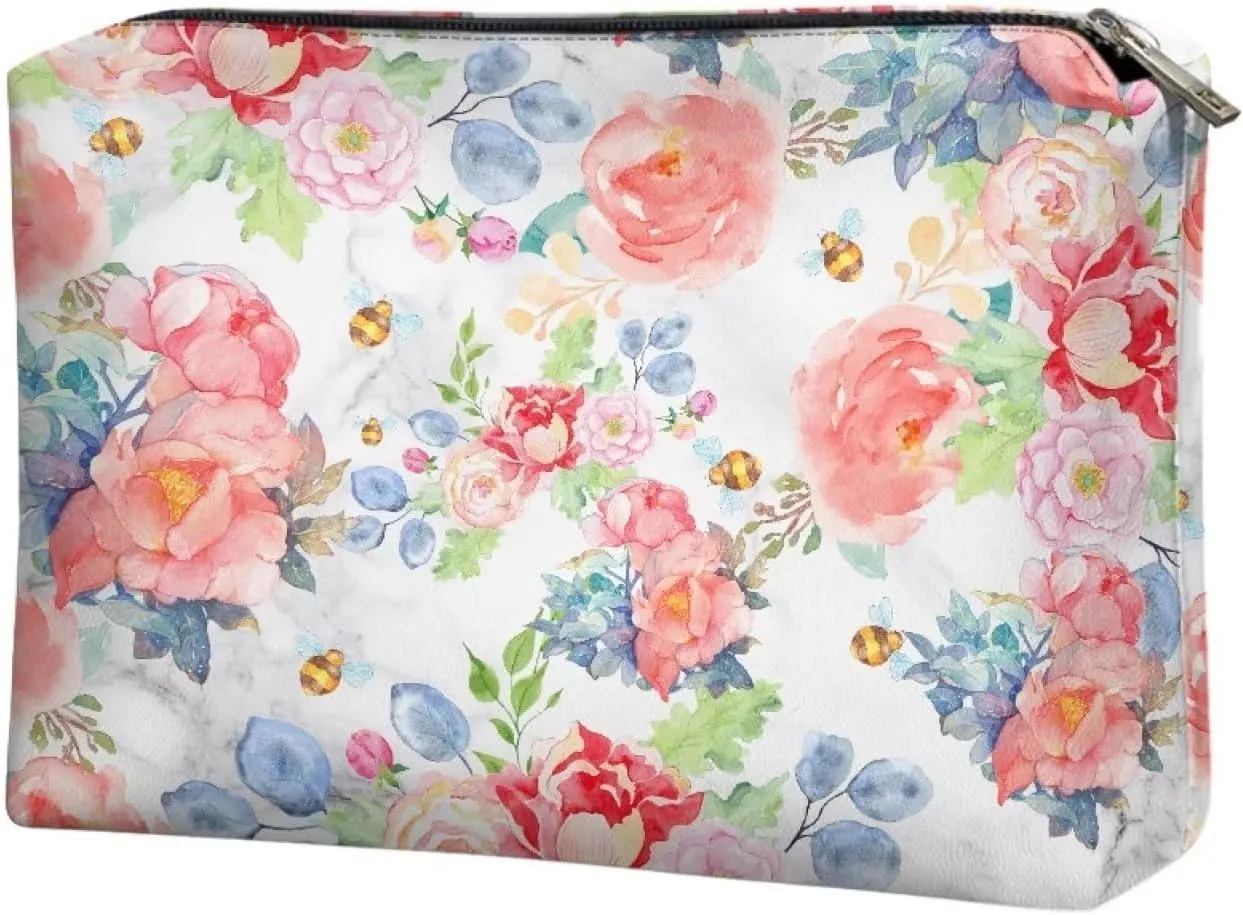 TODIYADDU Women Clutch Purse Evening Small Makeup Organizer Bag Travel Leather Toiletry Bag Clutches for Wedding and Party