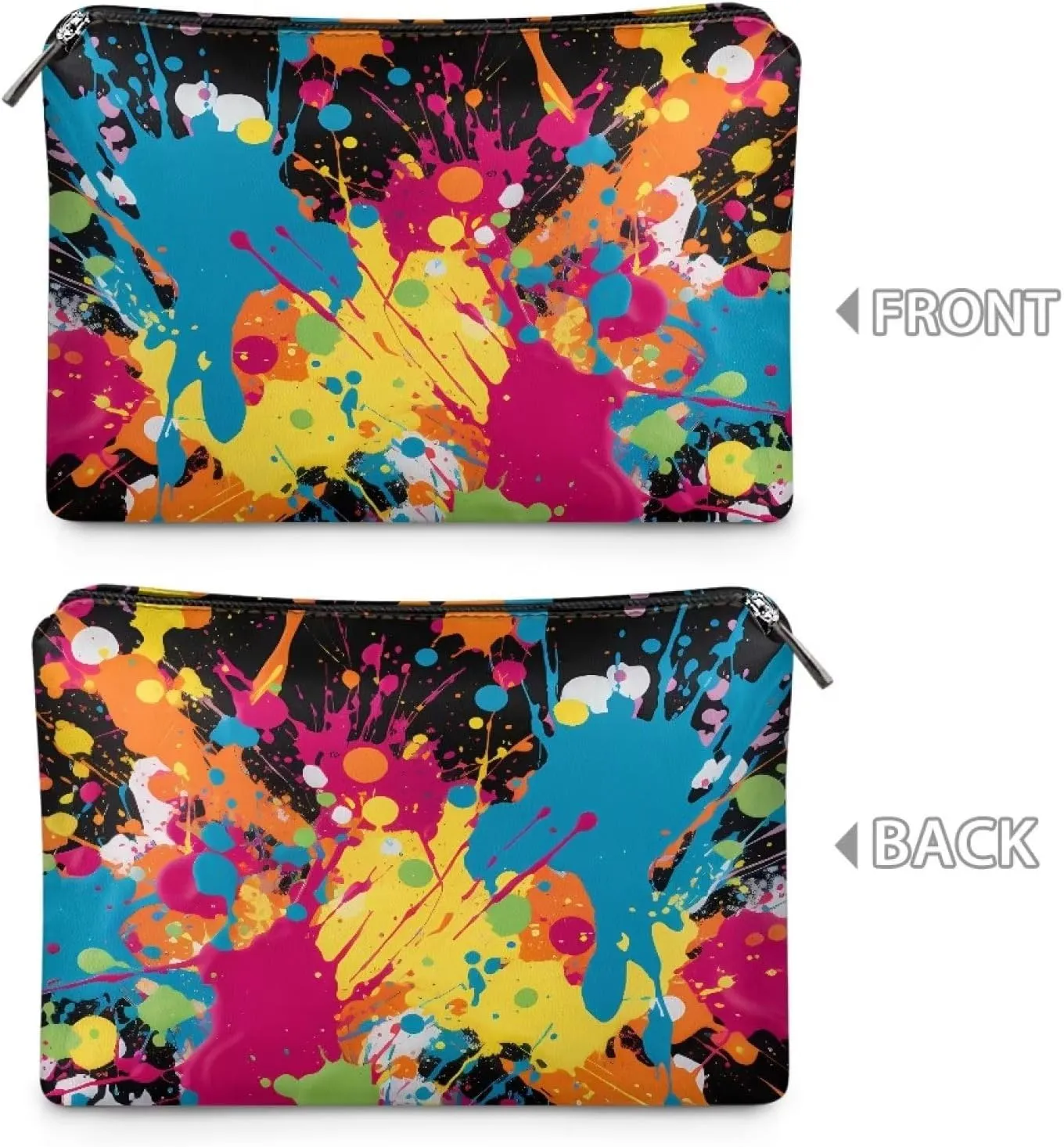 TODIYADDU Women Clutch Purse Evening Small Makeup Organizer Bag Travel Leather Toiletry Bag Clutches for Wedding and Party