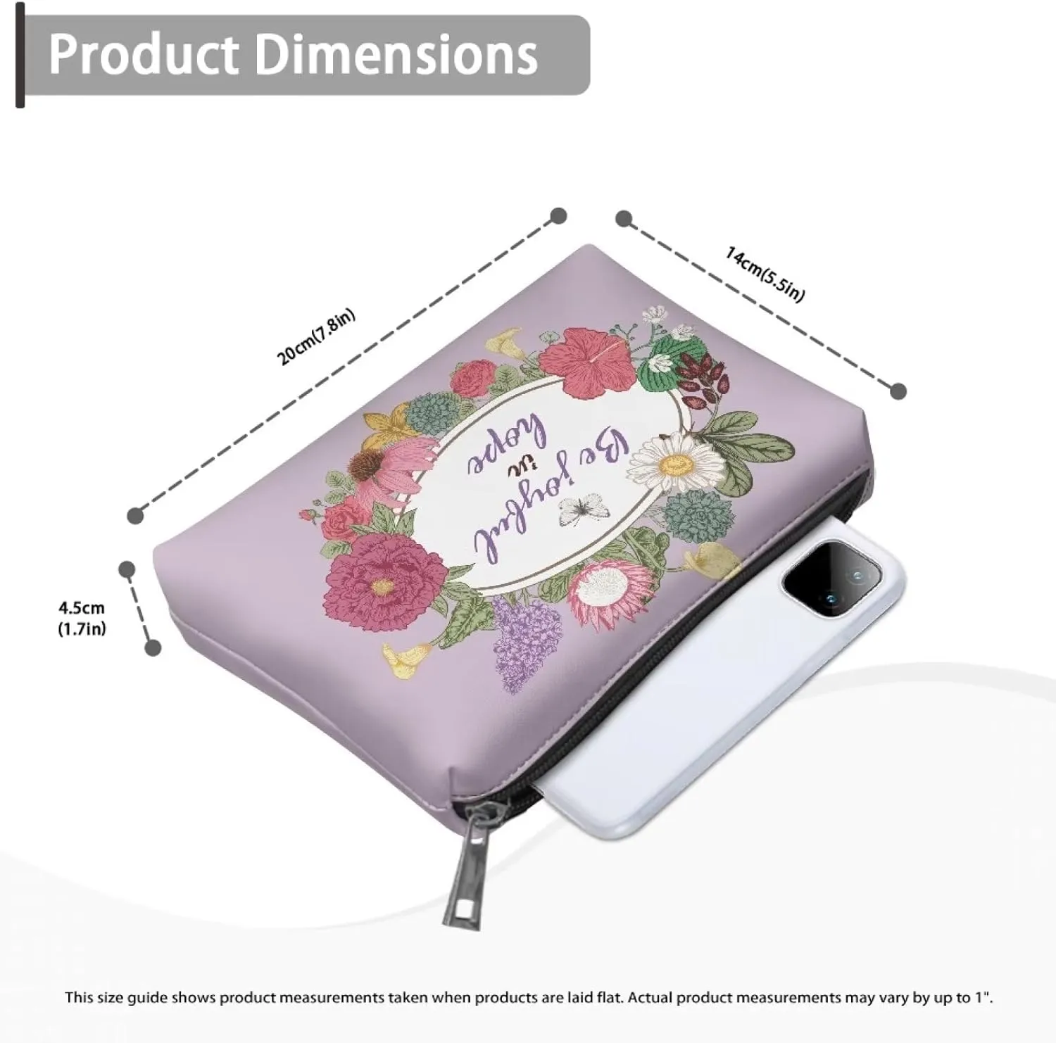 TODIYADDU Women Clutch Purse Evening Small Makeup Organizer Bag Travel Leather Toiletry Bag Clutches for Wedding and Party