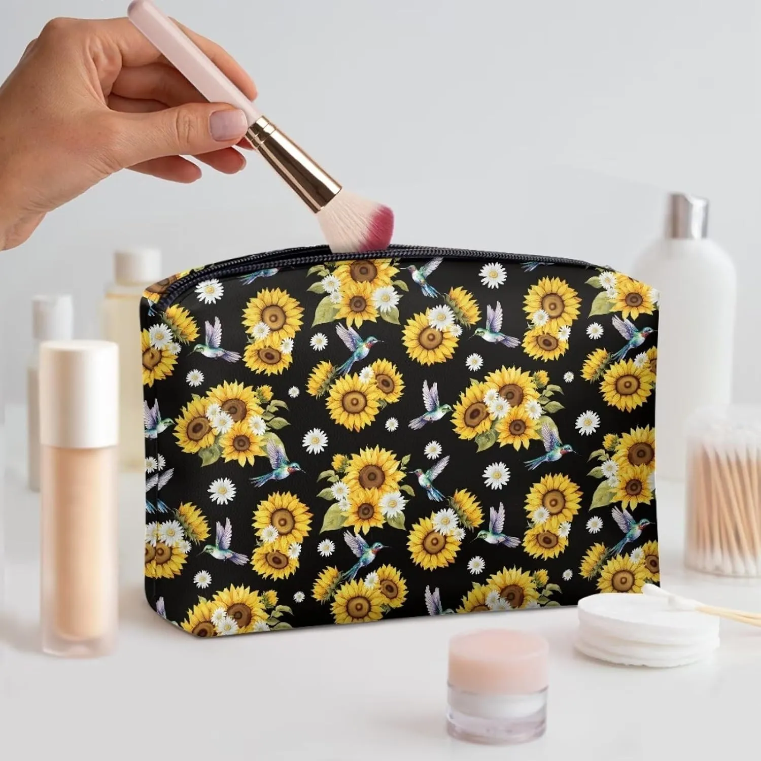 TODIYADDU Womens Clutch Wallet Toiletry Travel Bag Makeup Travel Bag Organizer Evening Bags and Clutches Travel Cosmetic Bag